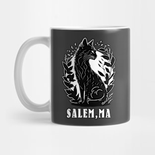 Black Cat Illustration | Salem Mug